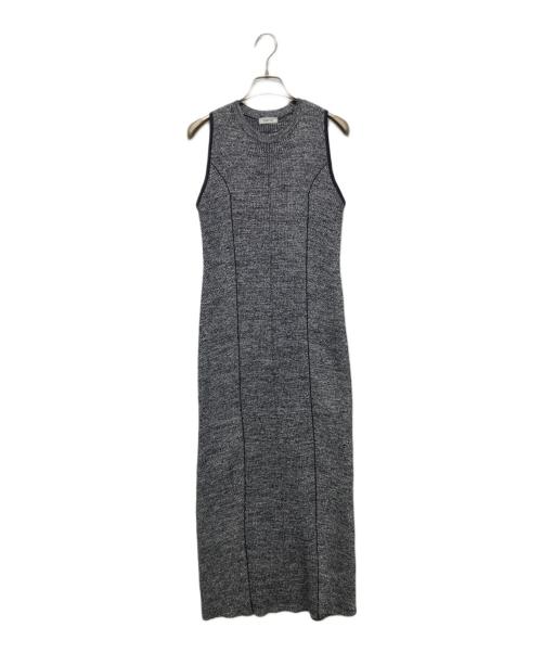 FRAY ID（フレイ アイディー）FRAY ID (フレイ アイディー) Iラインリブニットワンピース グレー サイズ:Fの古着・服飾アイテム