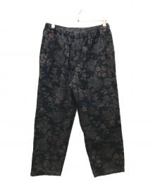 yuan（ユアン）の古着「BOTANICAL CORDUROY PANTS（ボタニカルコーデュロイパンツ）」｜ブラック
