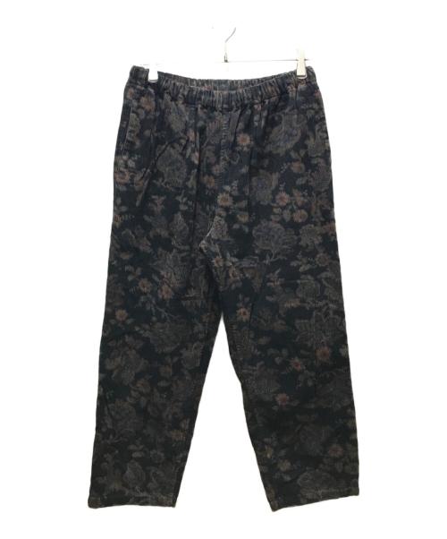 yuan（ユアン）yuan (ユアン) BOTANICAL CORDUROY PANTS（ボタニカルコーデュロイパンツ） ブラック サイズ:FREEの古着・服飾アイテム
