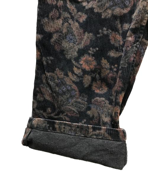 yuan（ユアン）yuan (ユアン) BOTANICAL CORDUROY PANTS（ボタニカルコーデュロイパンツ） ブラック サイズ:FREEの古着・服飾アイテム
