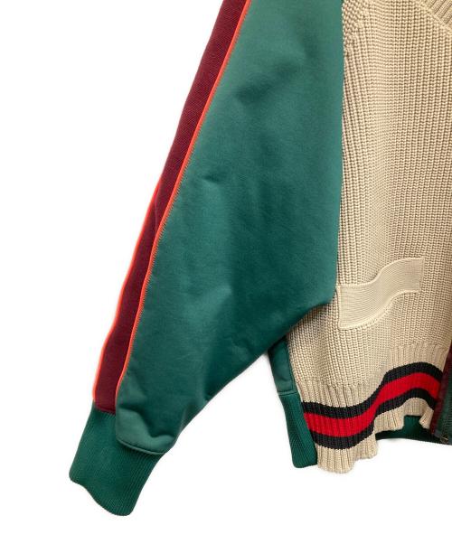 KOLOR（カラー）KOLOR (カラー) ニットドッキングブルゾン グリーン サイズ:1の古着・服飾アイテム