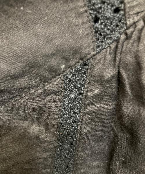 ne quittez pas（ヌキテパ）ne quittez pas (ヌキテパ) コットンボイルレースピンタックドレス ブラック サイズ:Mの古着・服飾アイテム