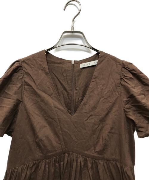 MARIHA（マリハ）MARIHA (マリハ) ティアードマキシワンピース ブラウン サイズ:38の古着・服飾アイテム