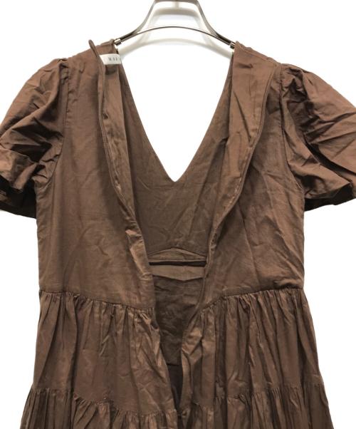 MARIHA（マリハ）MARIHA (マリハ) ティアードマキシワンピース ブラウン サイズ:38の古着・服飾アイテム