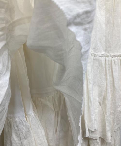 CASA FLINE（カーサフライン）CASA FLINE (カーサフライン) コットンティアードスカート ホワイト サイズ:FREEの古着・服飾アイテム
