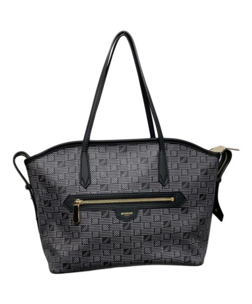 MOREAU PARIS（モロー・パリ）MOREAU PARIS (モロー・パリ) モナコＭＭジップトート ブラックの古着・服飾アイテム