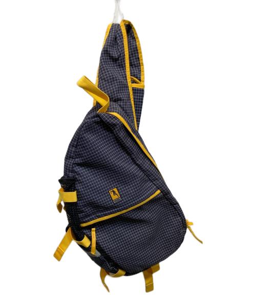 stussy（ステューシー）stussy (ステューシー) スリングバッグ ネイビー×イエローの古着・服飾アイテム