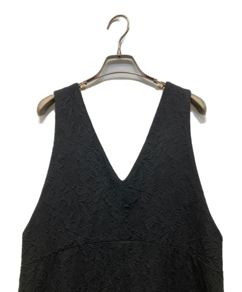 BEARDSLEY（ビアズリー）BEARDSLEY (ビアズリー) ジャガードジャンパースカート ブラックの古着・服飾アイテム