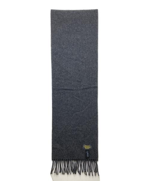 Vivienne Westwood（ヴィヴィアンウエストウッド）Vivienne Westwood (ヴィヴィアンウエストウッド) オーブ刺繍マフラー グレーの古着・服飾アイテム