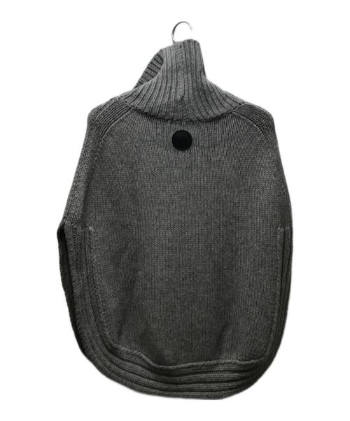 GUCCI（グッチ）GUCCI (グッチ) キャメルニットポンチョ 205306.X7501 グレー サイズ:実寸参照の古着・服飾アイテム