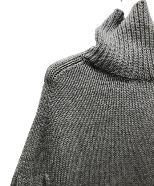 GUCCI（グッチ）GUCCI (グッチ) キャメルニットポンチョ 205306.X7501 グレー サイズ:実寸参照の古着・服飾アイテム