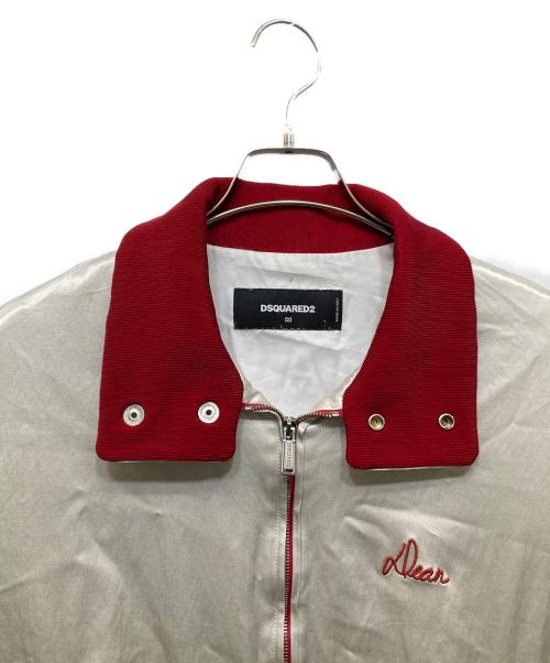 DSQUARED2（ディースクエアード）DSQUARED2 (ディースクエアード) サテンスポーツジャケット マルチカラー サイズ:50の古着・服飾アイテム