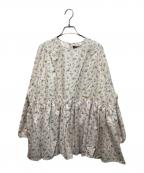 little sunny biteリトルサニーバイト）の古着「floral mini dress」｜ホワイト