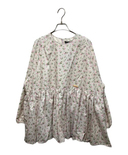 little sunny bite（リトルサニーバイト）Little sunny bite (リトルサニーバイト) floral mini dress ホワイト サイズ:M 未使用品の古着・服飾アイテム