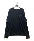 stussyステューシー）の古着「プリントカットソー」｜ブラック