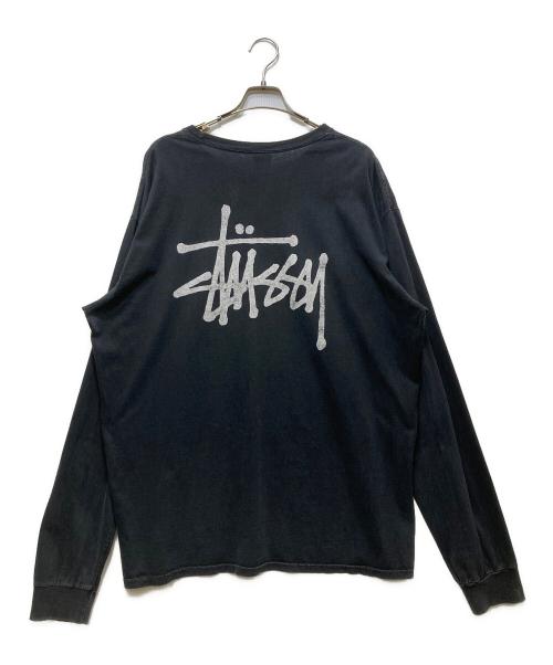 stussy（ステューシー）stussy (ステューシー) プリントカットソー ブラック サイズ:XLの古着・服飾アイテム