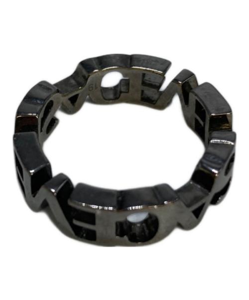 VERSACE（ヴェルサーチェ）VERSACE (ヴェルサーチェ) ブランドロゴリング シルバー サイズ:19号の古着・服飾アイテム