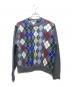 NKNIT（ンニット）の古着「mix argyle KNIT（ミックスアーガイルニット）N25AW-018」｜グレー