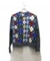 NKNIT（ンニット）の古着「mix argyle KNIT（ミックスアーガイルニット）N25AW-018」｜グレー