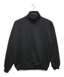 everyone（エブリワン）の古着「COTTON TURTLE NECK SWEATSHIRT」｜ブラック