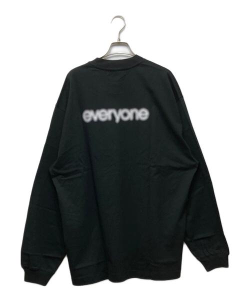 everyone（エブリワン）everyone (エブリワン) long Sleeve tee shirt ブラック サイズ:XLの古着・服飾アイテム
