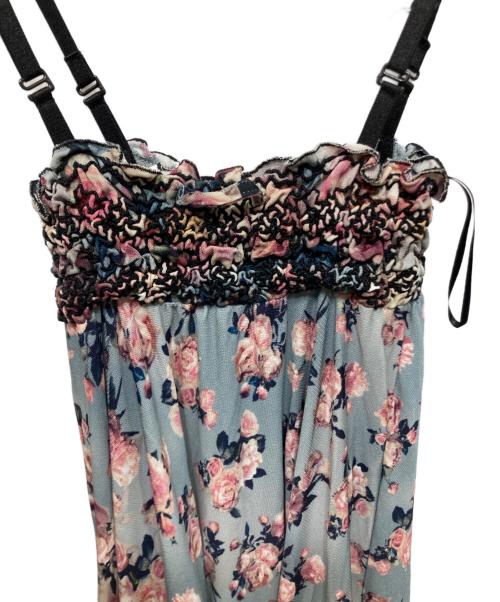 Jean Paul Gaultier FEMME（ジャンポールゴルチエ フェム）Jean Paul Gaultier FEMME (ジャンポールゴルチエ フェム) 花柄キャミソールワンピース ピンク サイズ:38の古着・服飾アイテム