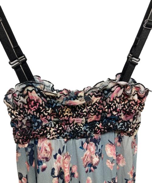 Jean Paul Gaultier FEMME（ジャンポールゴルチエ フェム）Jean Paul Gaultier FEMME (ジャンポールゴルチエ フェム) 花柄キャミソールワンピース ピンク サイズ:38の古着・服飾アイテム