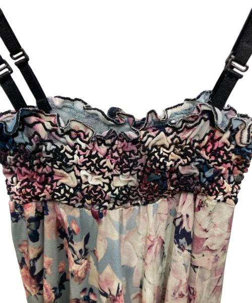 Jean Paul Gaultier FEMME（ジャンポールゴルチエ フェム）Jean Paul Gaultier FEMME (ジャンポールゴルチエ フェム) 花柄キャミソールワンピース ピンク サイズ:38の古着・服飾アイテム