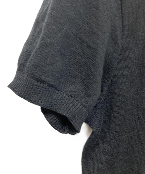 CHANEL（シャネル）CHANEL (シャネル) ココ刺繍半袖ニット ブラック サイズ:34の古着・服飾アイテム