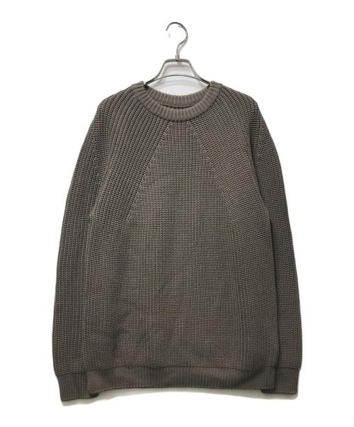 BATONER（バトナ―）BATONER (バトナ―) 23AW SIGNATURE CREW NECK BN-23FM-030 ブラウン サイズ:2の古着・服飾アイテム
