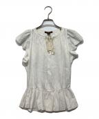 LOUIS VUITTONルイ ヴィトン）の古着「シャドーモノグラムコットンブラウス」｜ホワイト