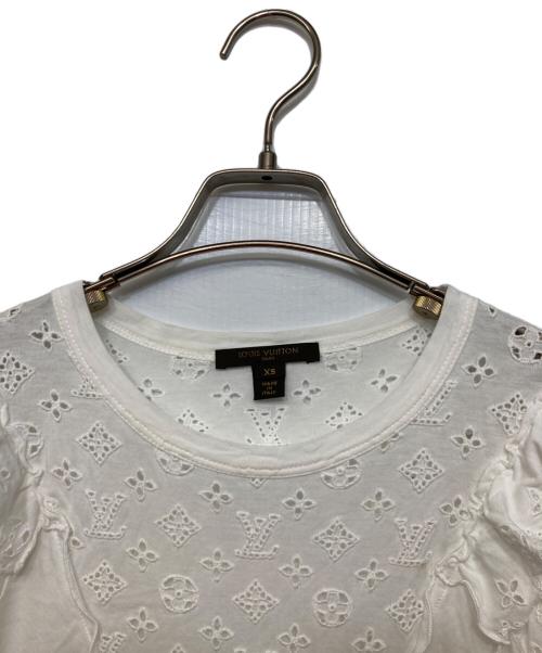 LOUIS VUITTON（ルイ ヴィトン）LOUIS VUITTON (ルイ ヴィトン) モノグラムレースブラウス ホワイト サイズ:XSの古着・服飾アイテム