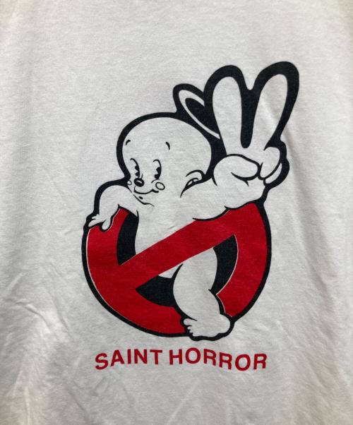 SAINT MICHAEL（セントマイケル）SAINT MICHAEL (セントマイケル) SS T-SHIRT/SAINT HORROR ホワイト サイズ:Lの古着・服飾アイテム