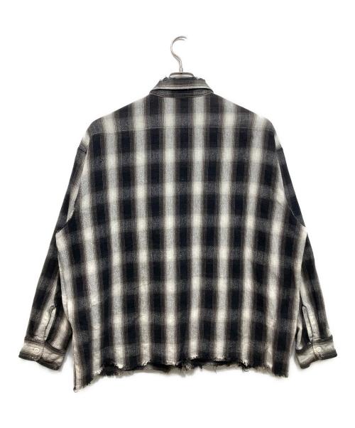 SAINT MICHAEL（セントマイケル）SAINT MICHAEL (セントマイケル) FRANNEL SHIRT/CHECK ブラック サイズ:Lの古着・服飾アイテム
