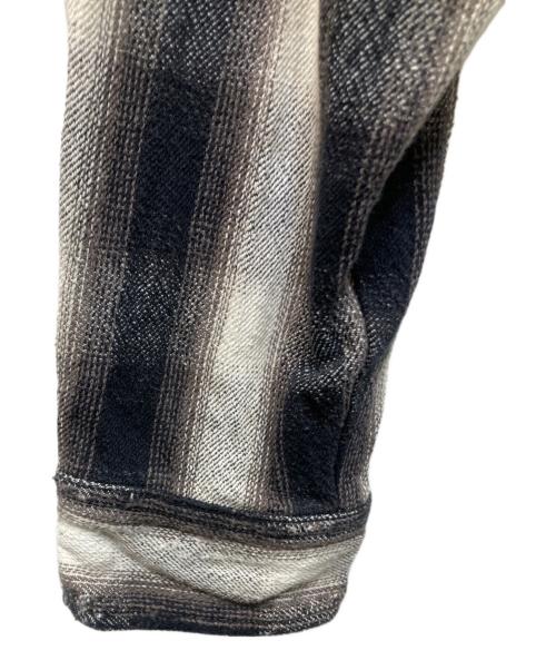 SAINT MICHAEL（セントマイケル）SAINT MICHAEL (セントマイケル) FRANNEL SHIRT/CHECK ブラック サイズ:Lの古着・服飾アイテム