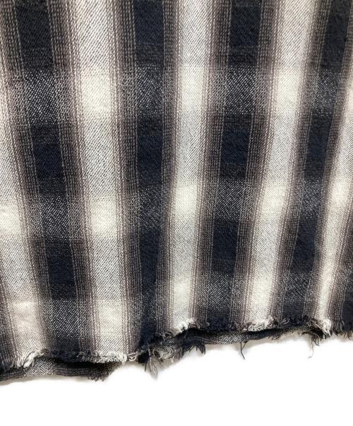 SAINT MICHAEL（セントマイケル）SAINT MICHAEL (セントマイケル) FRANNEL SHIRT/CHECK ブラック サイズ:Lの古着・服飾アイテム