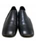 中古・古着 PRADA (プラダ) 00’ｓ スクエアトゥヒールロゴローファー ブラック サイズ:6：25000円