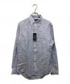 POLO RALPH LAURENポロ・ラルフローレン）の古着「リネンシャツ」｜ブルー