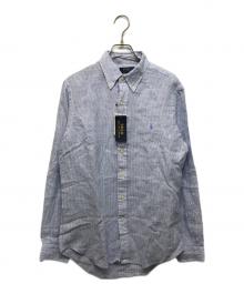 POLO RALPH LAUREN（ポロ・ラルフローレン）の古着「リネンシャツ」｜ブルー