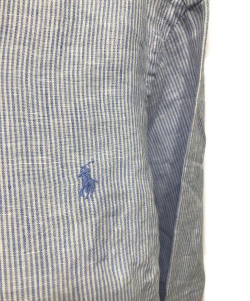 POLO RALPH LAUREN（ポロ・ラルフローレン）POLO RALPH LAUREN (ポロ・ラルフローレン) リネンシャツ ブルー サイズ:Sの古着・服飾アイテム