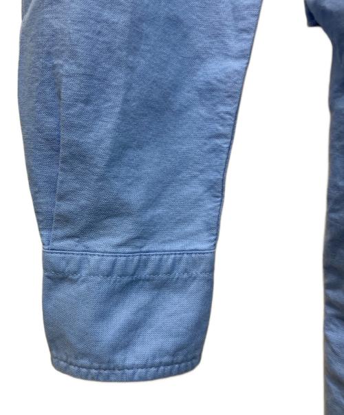 POLO RALPH LAUREN（ポロ・ラルフローレン）POLO RALPH LAUREN (ポロ・ラルフローレン) コットンフロントボタンワンピース ブルーの古着・服飾アイテム