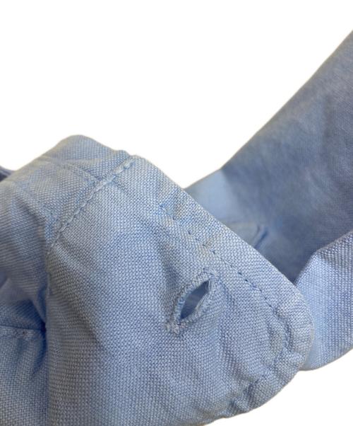 POLO RALPH LAUREN（ポロ・ラルフローレン）POLO RALPH LAUREN (ポロ・ラルフローレン) コットンフロントボタンワンピース ブルーの古着・服飾アイテム