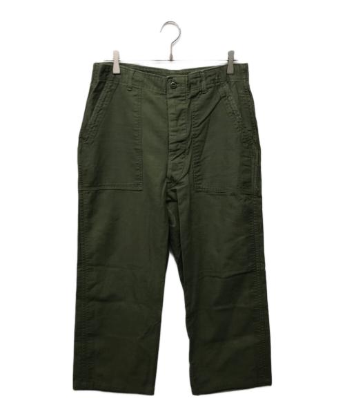US ARMY（ユーエスアーミー）US ARMY (ユーエスアーミー) 60’s コットンサテンベイカーパンツ カーキ サイズ:W36の古着・服飾アイテム
