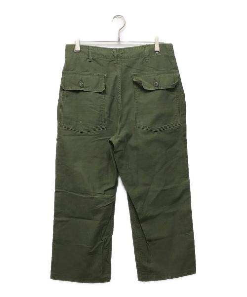 US ARMY（ユーエスアーミー）US ARMY (ユーエスアーミー) 60’s コットンサテンベイカーパンツ カーキ サイズ:W36の古着・服飾アイテム