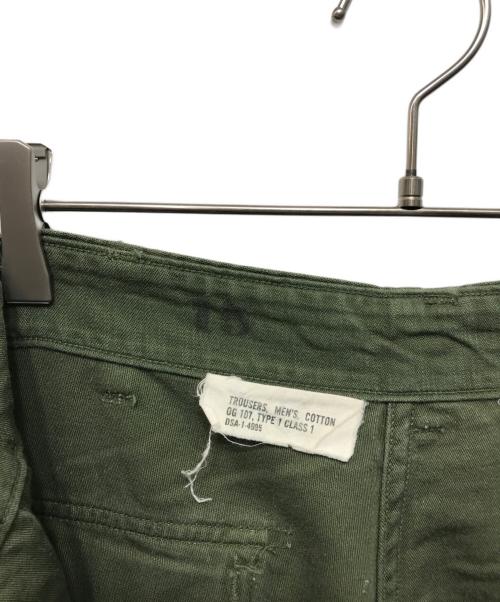 US ARMY（ユーエスアーミー）US ARMY (ユーエスアーミー) 60’s コットンサテンベイカーパンツ カーキ サイズ:W36の古着・服飾アイテム