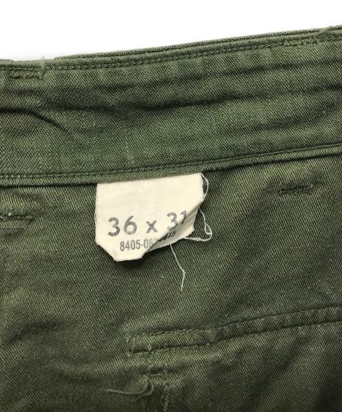US ARMY（ユーエスアーミー）US ARMY (ユーエスアーミー) 60’s コットンサテンベイカーパンツ カーキ サイズ:W36の古着・服飾アイテム