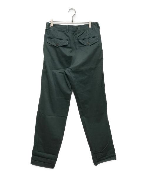 DRIES VAN NOTEN（ドリスヴァンノッテン）DRIES VAN NOTEN (ドリスヴァンノッテン) コットンワイドパンツ グリーン サイズ:46の古着・服飾アイテム