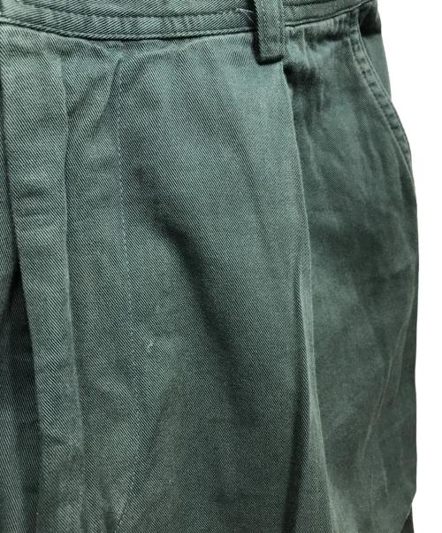 DRIES VAN NOTEN（ドリスヴァンノッテン）DRIES VAN NOTEN (ドリスヴァンノッテン) コットンワイドパンツ グリーン サイズ:46の古着・服飾アイテム