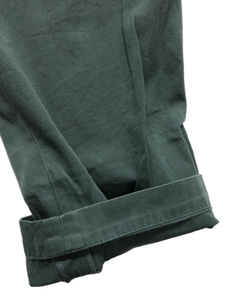DRIES VAN NOTEN（ドリスヴァンノッテン）DRIES VAN NOTEN (ドリスヴァンノッテン) コットンワイドパンツ グリーン サイズ:46の古着・服飾アイテム
