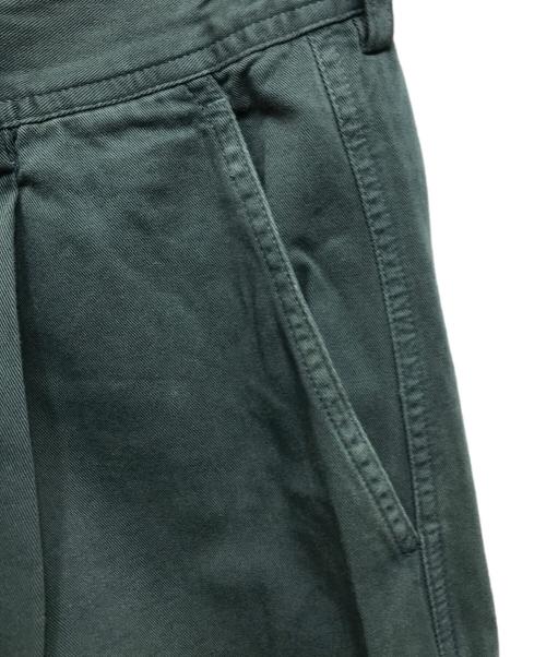 DRIES VAN NOTEN（ドリスヴァンノッテン）DRIES VAN NOTEN (ドリスヴァンノッテン) コットンワイドパンツ グリーン サイズ:46の古着・服飾アイテム